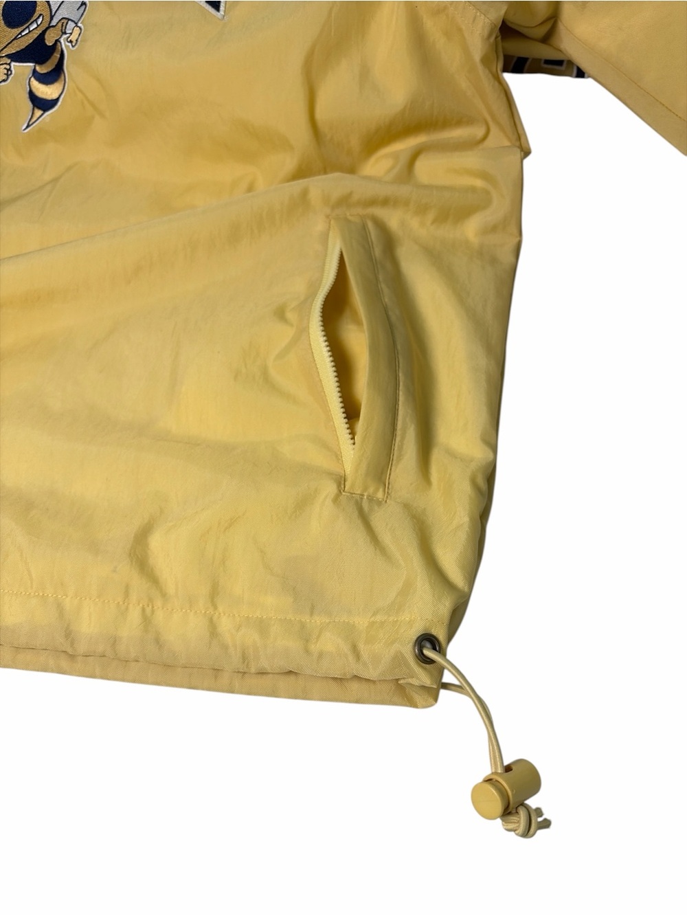 Vtg Champion 90s Georgia Tech Mens Set M Yellowjackets Windbreaker Jacket & Pant - Picture 12 of 16